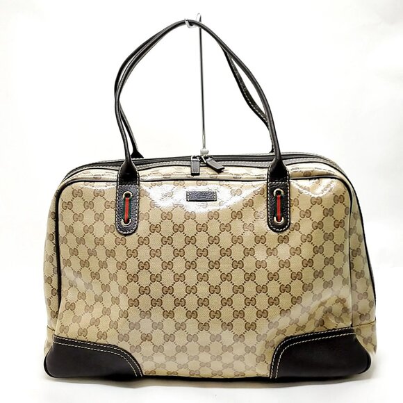 Gucci Hand Bag Sherry Line Brown PVC 693-042825 - Picture 1 of 13